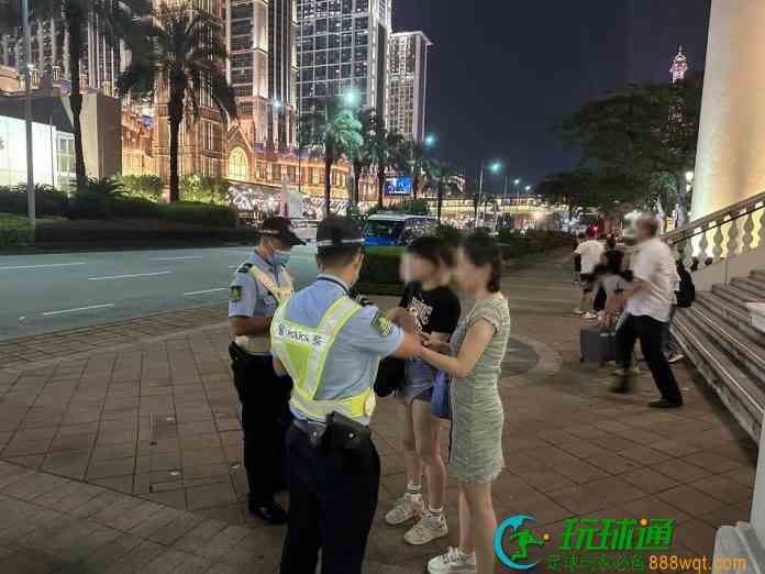 雷霆行動治安警巡查路氹金光大道及多區 截獲7換錢黨1賣淫女